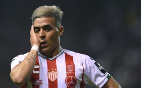 Brian Fernández en su etapa con el Necaxa