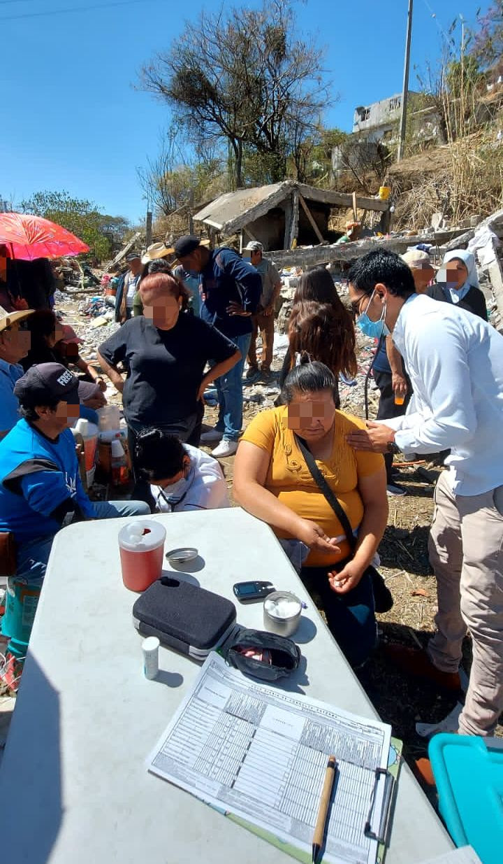 Algunos heridos fueron atendidos en el lugar. (David Monroy)