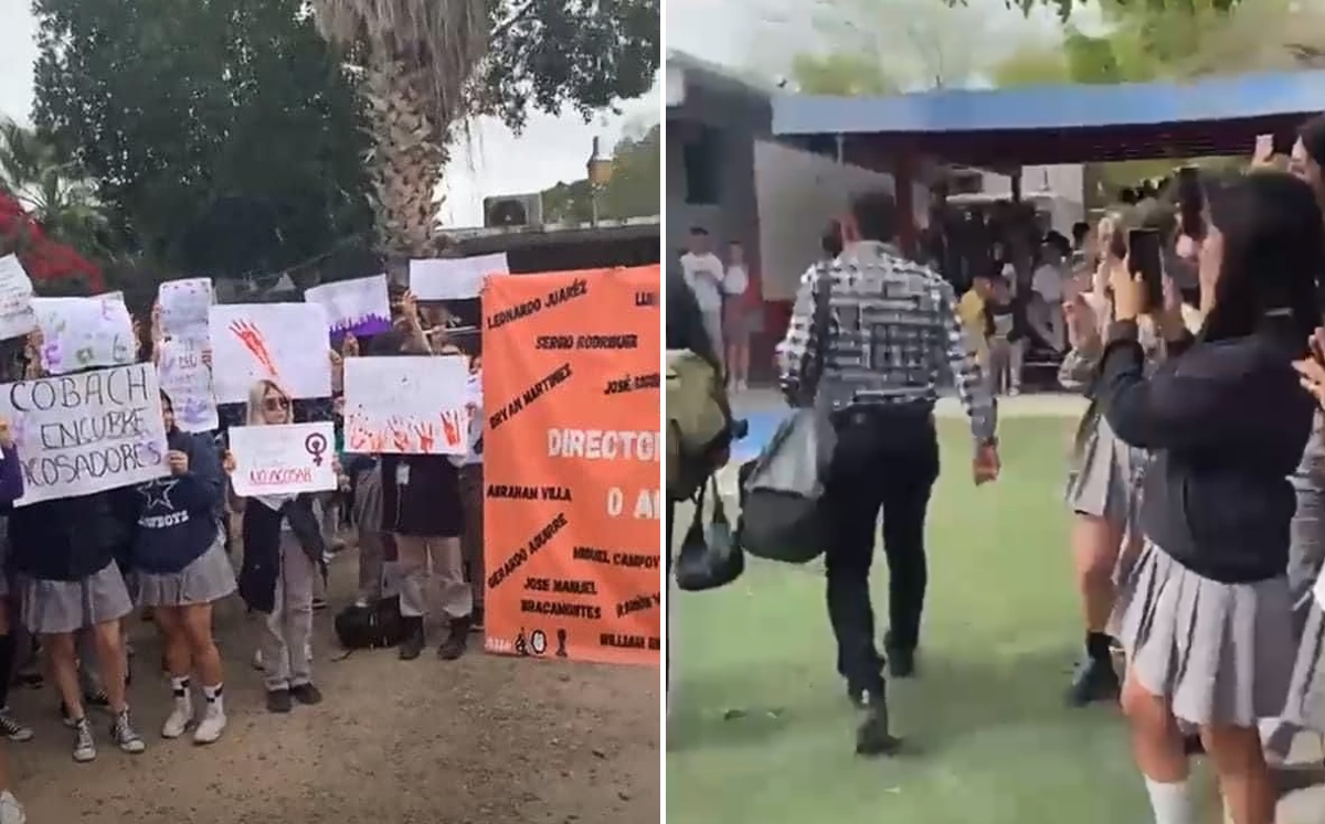 Alumnas expulsaron al profesor señalado por acoso del plantel en Hermosillo. | Especial