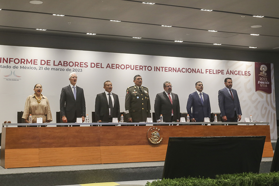 Conferencia del primer año de operaciones del AIFA. | Araceli López