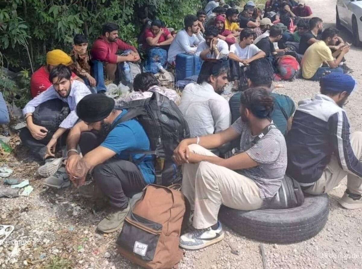 Grupos de migrantes detenidos. (Cuartoscuro)