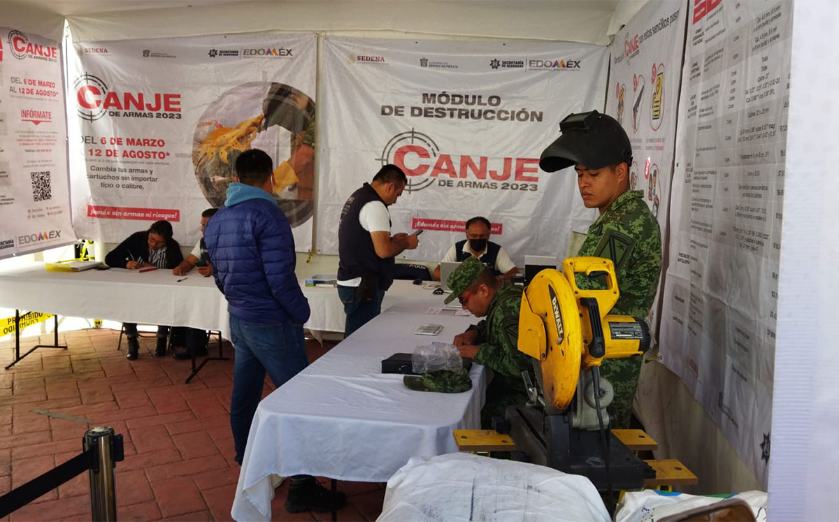 Instalan módulo de Canje de Armas en cuatro municipios del Edomex | Especial
