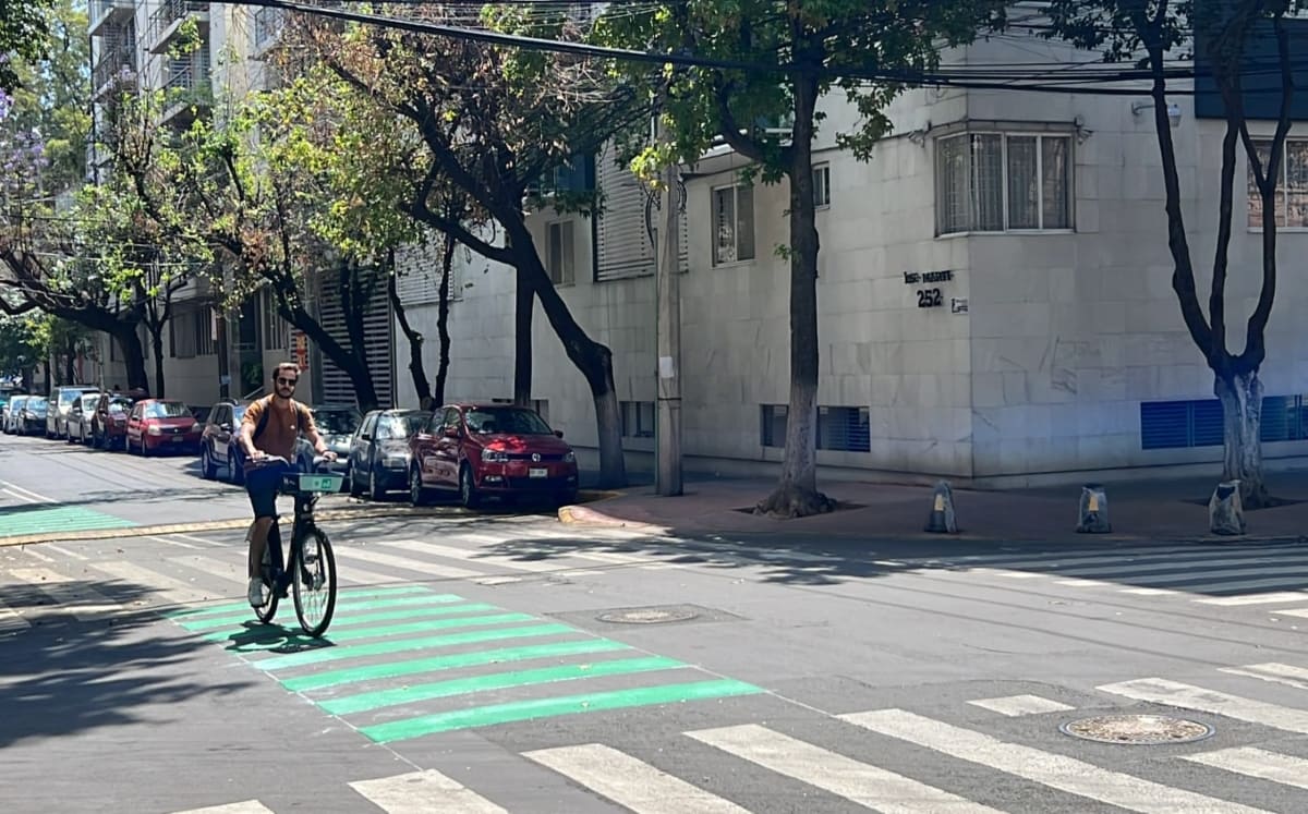 La alcaldía Miguel Hidalgo ya prepara otra ciclovía que correrá desde Insurgentes hasta Revolución. / Especial