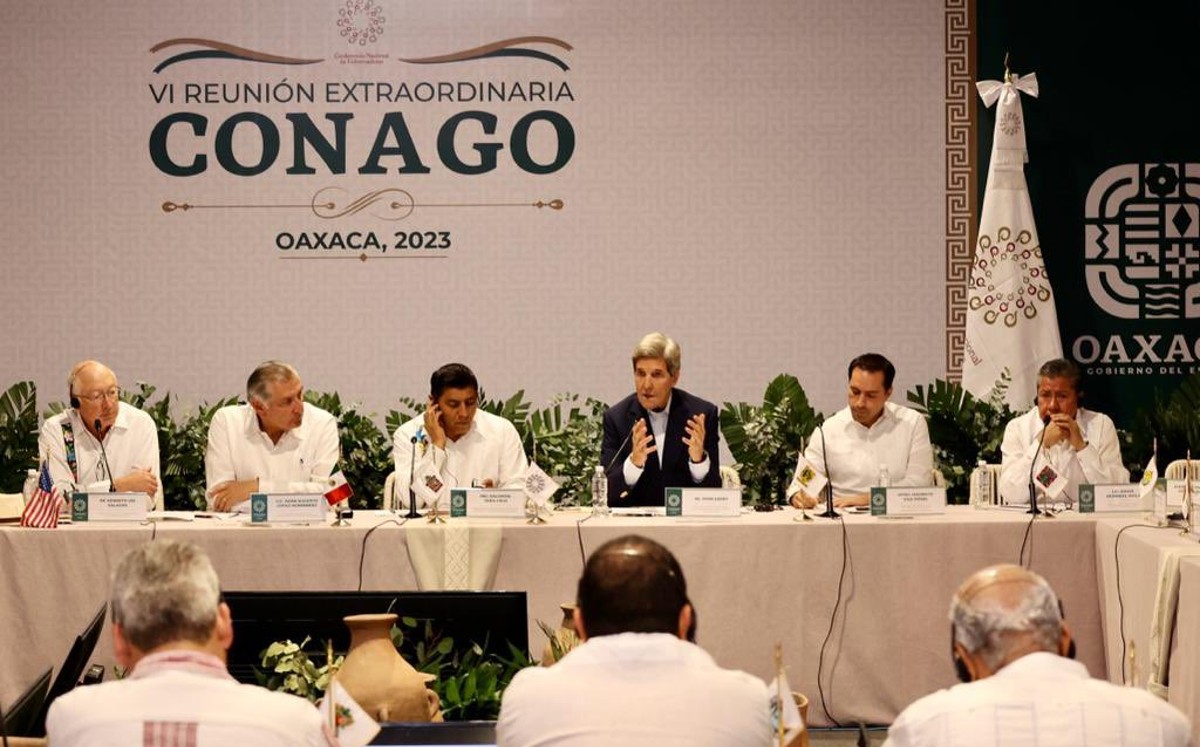 Calentamiento global eleva amenazas de seguridad, alerta Kerry a gobernadores. | Twitter