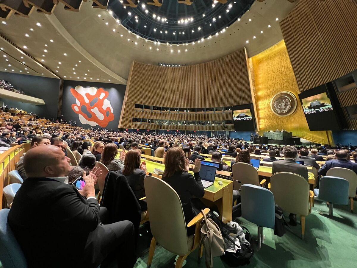Enrique Alfaro acude a la Asamblea de la Organización de las Naciones Unidas (ONU), en Nueva York (Cortesía)