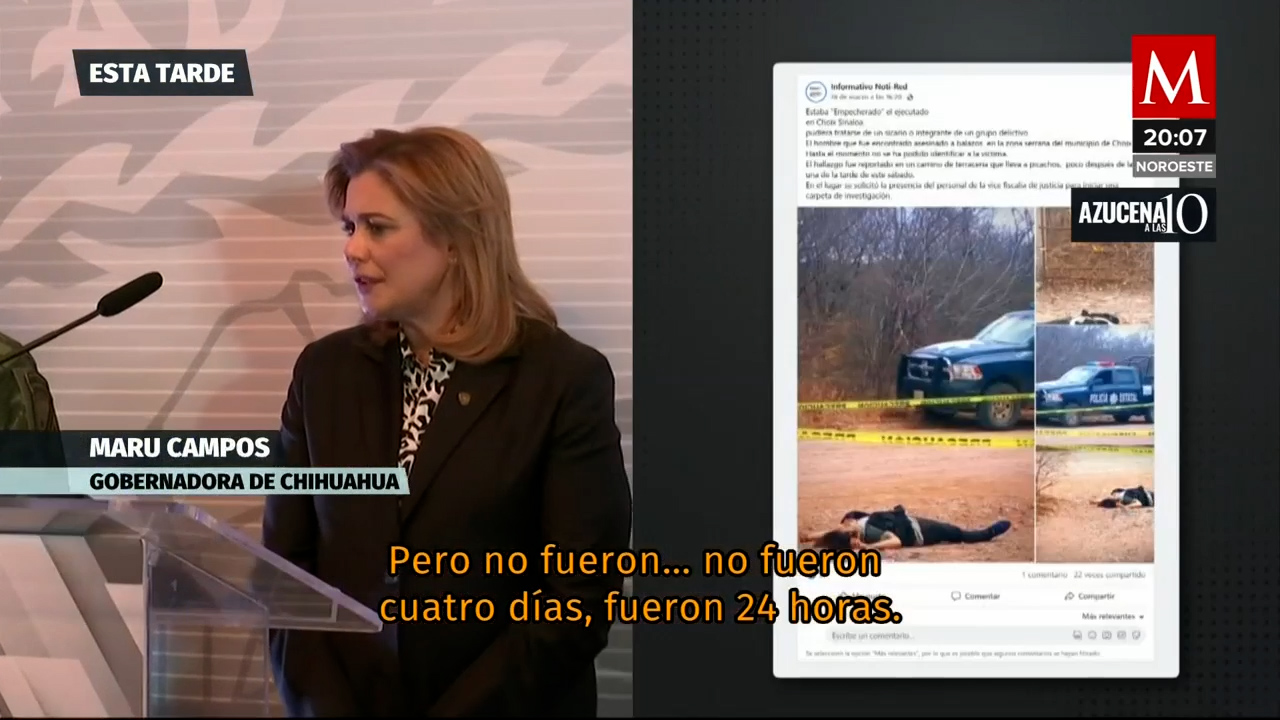De 12 a 72 horas tardará confirmación sobre presuntos restos de 'El Chueco'