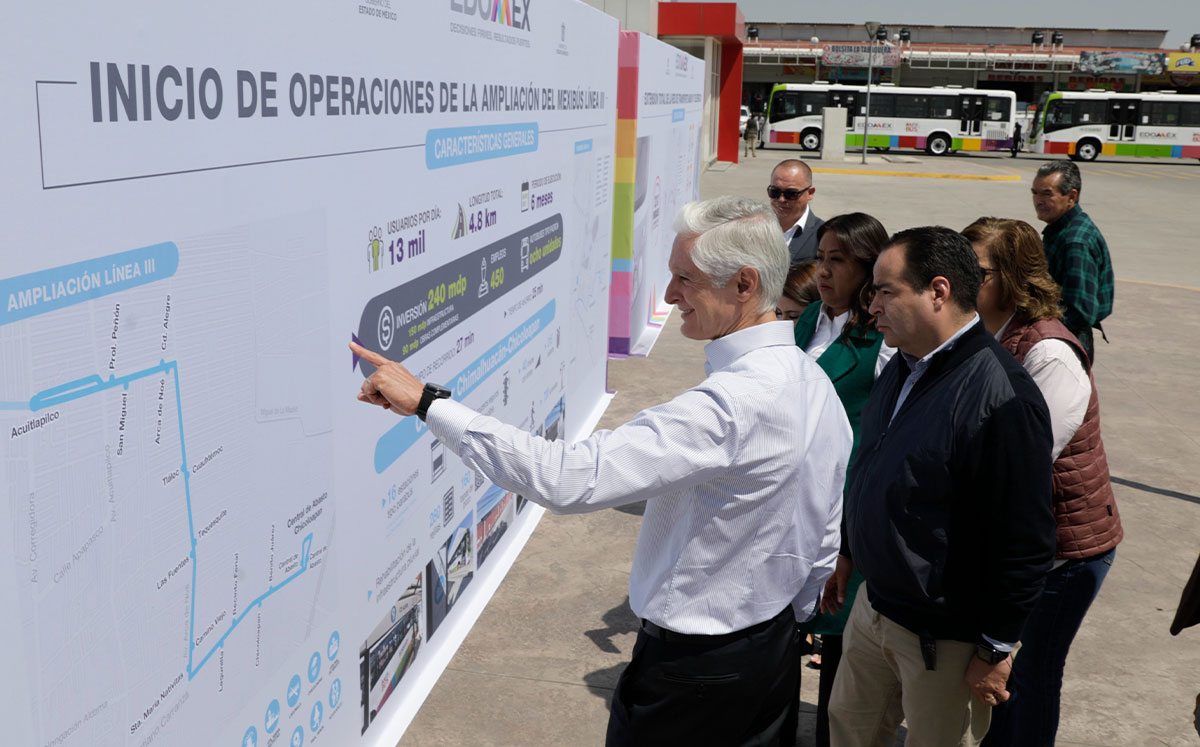 Alfredo del Mazo inaugura ampliación de la Línea III del Mexibús | @alfredodelmazo