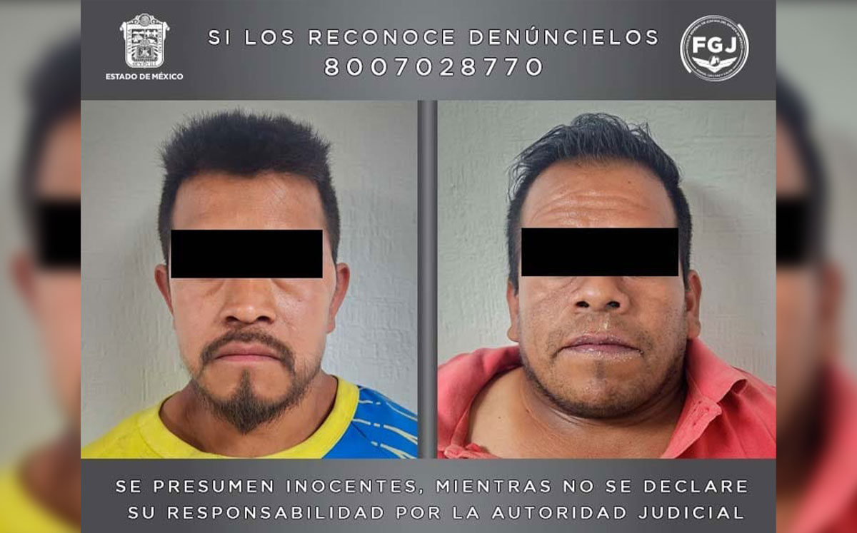 Detienen a presutos secuestradores de una mujer en el Edomex | @FiscaliaEdomex