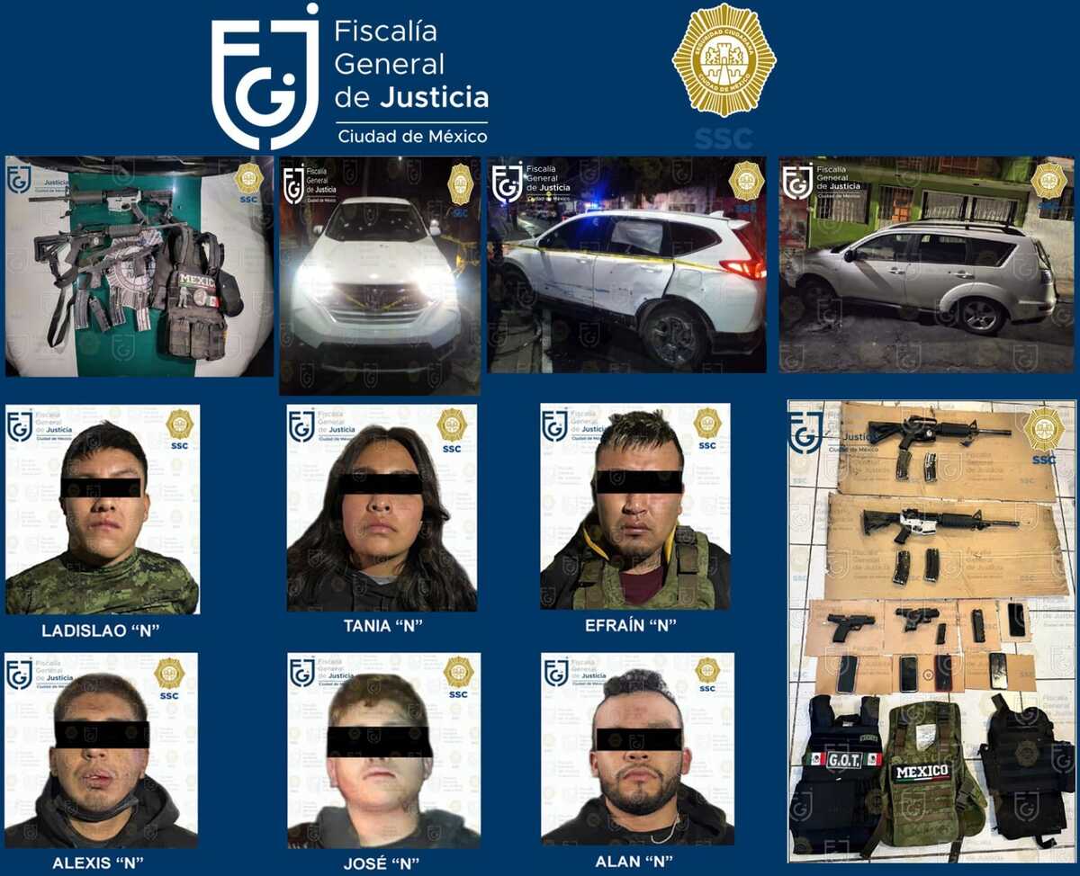 Presuntos integrantes del Cártel Jalisco Nueva Generación.
