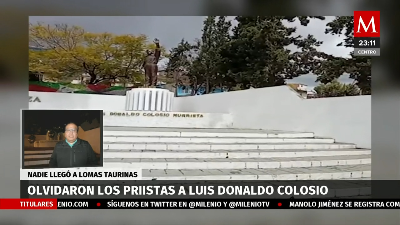 Priistas olvidan homenaje a Luis Donaldo Colosio
