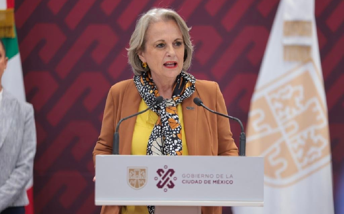 La secretaria de Turismo local, Nathalie Desplas Puel, en conferencia de prensa. | Especial