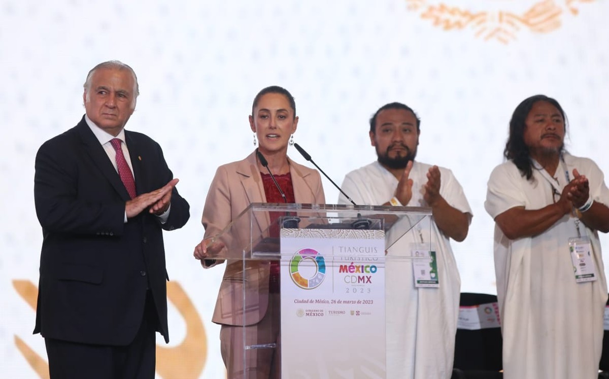 Sheinbaum recibe a gobernadores de Comisión de Turismo de la Conago. | Javier Ríos