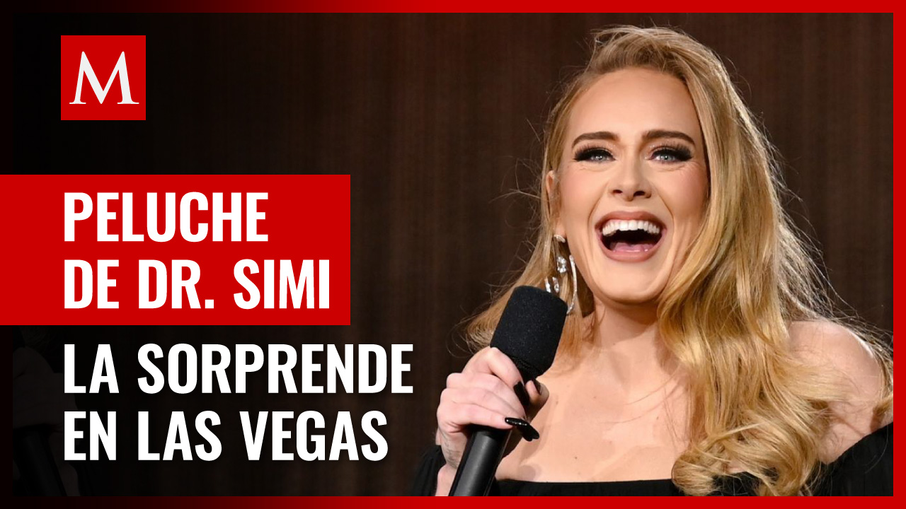 Adele recibe peluche del Dr. Simi durante último concierto en Las Vegas; así reaccionó: "Sé lo que es"