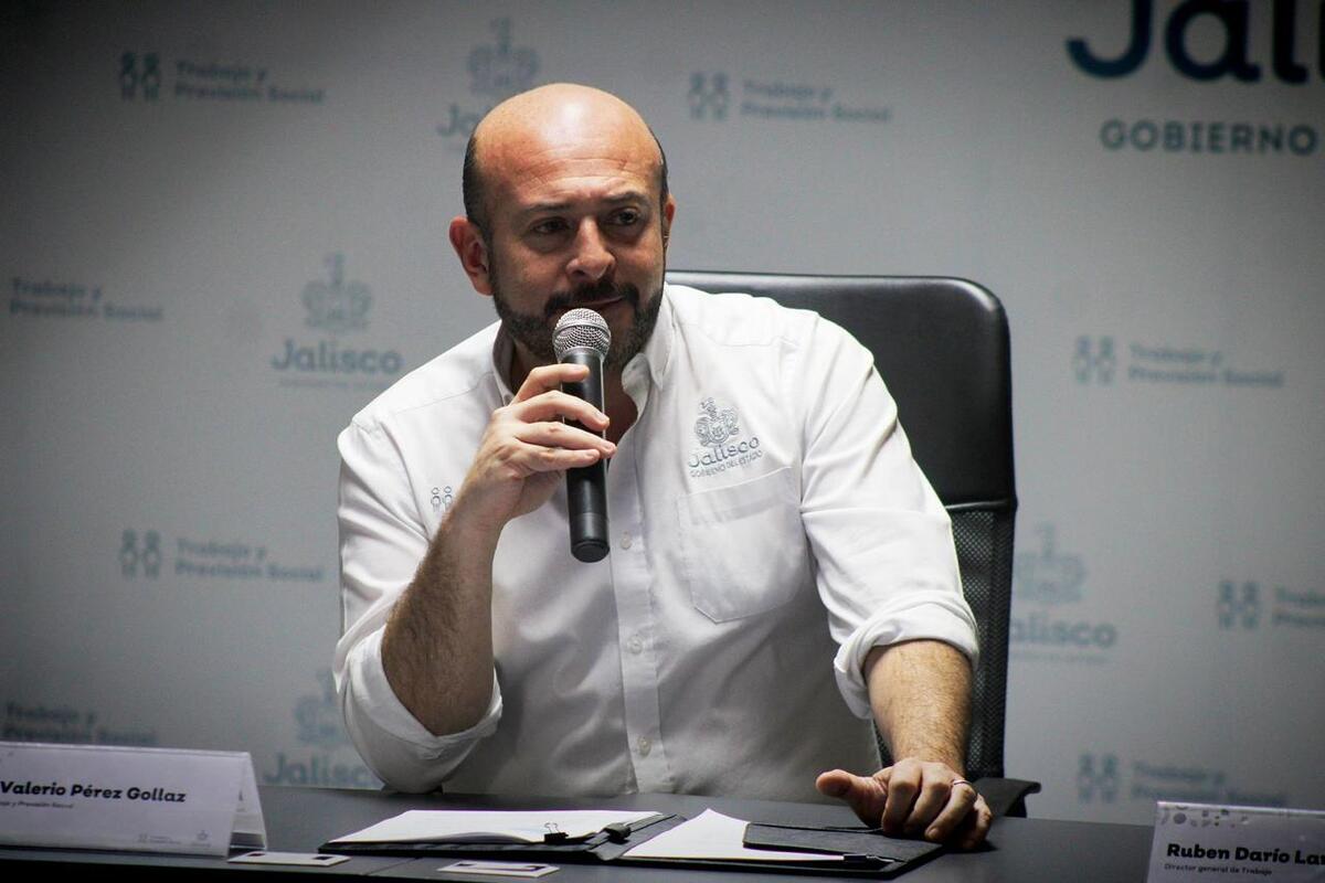 Marco Valerio Pérez Gollaz, titular de la Secretaría del Trabajo y Previsión Social. (Cortesía)