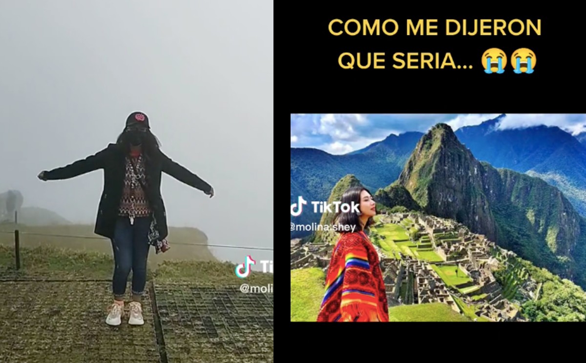 Mujer se decepciona tras visitar Machu Picchu. | ESPECIAL