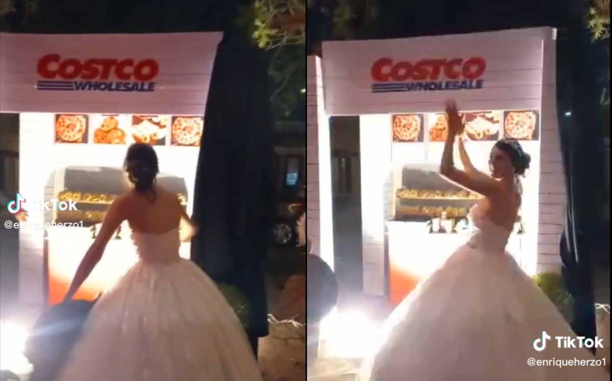 Pareja lleva un mini Cotsco a su boda | Video