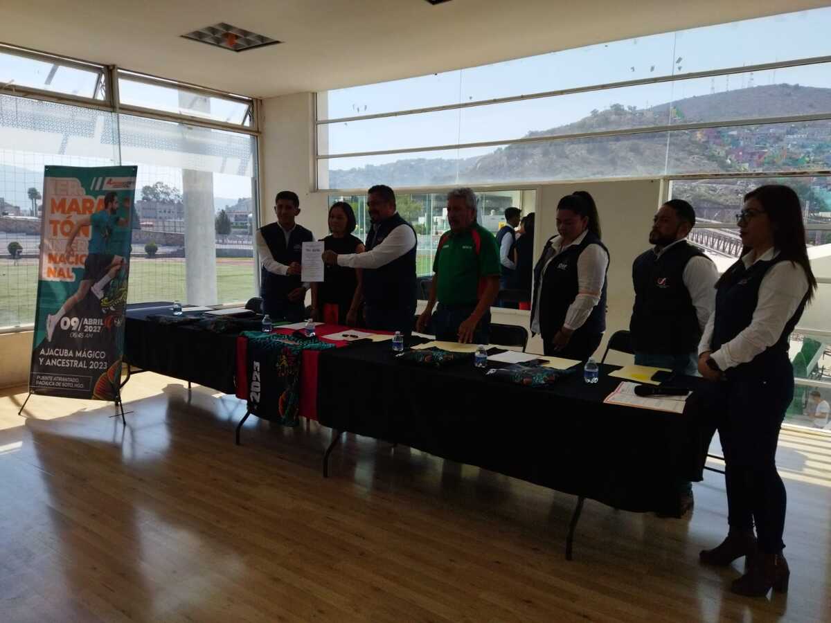 Presentación del primer maratón de Ajacuba, se realizará el 9 de abril (Elizabeth Hernández)