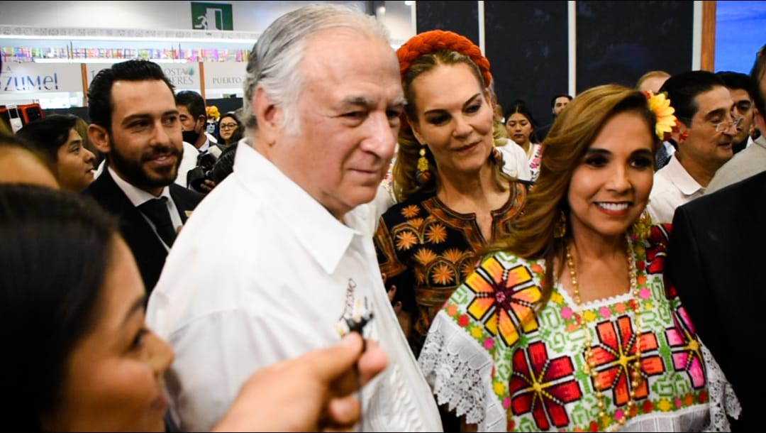 El titular de turismo, Miguel Torruco Marqués, resaltó brevemente la importancia de Tren Maya a nivel mundial | Pablo Vázquez