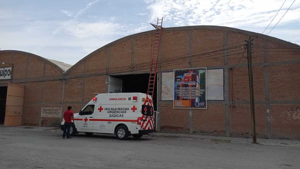 Este accidente laboral ocurrió alrededor de las 10:30 horas de este martes. (Especial)