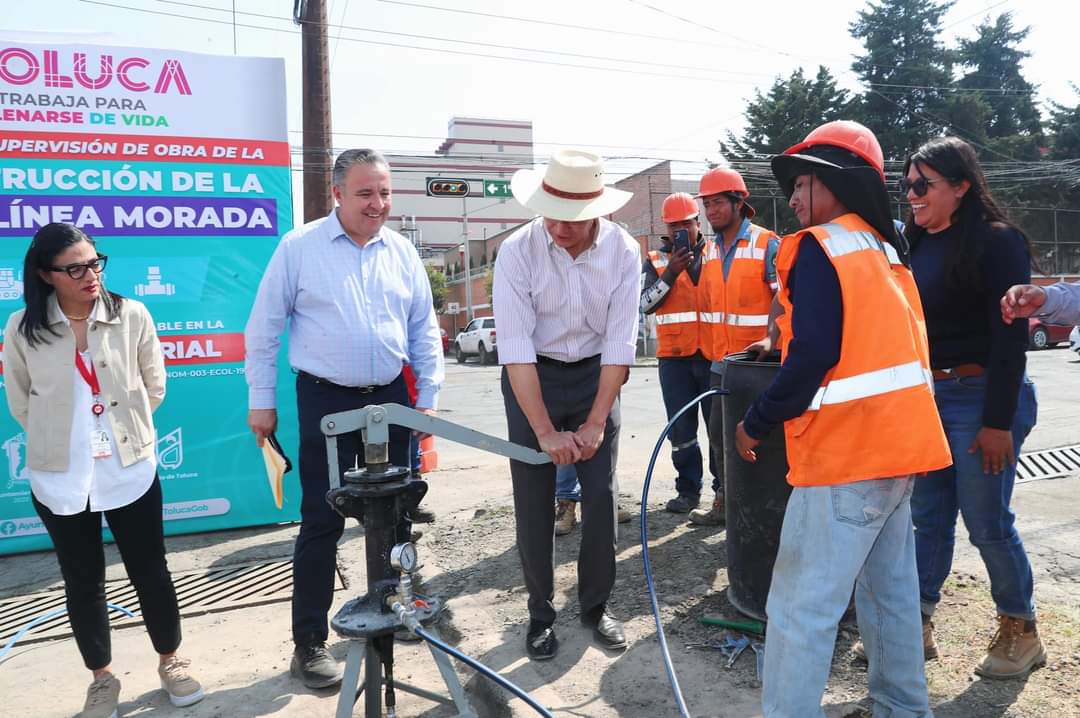 En marcha construcción de la primera Línea Morada en Toluca. Especial