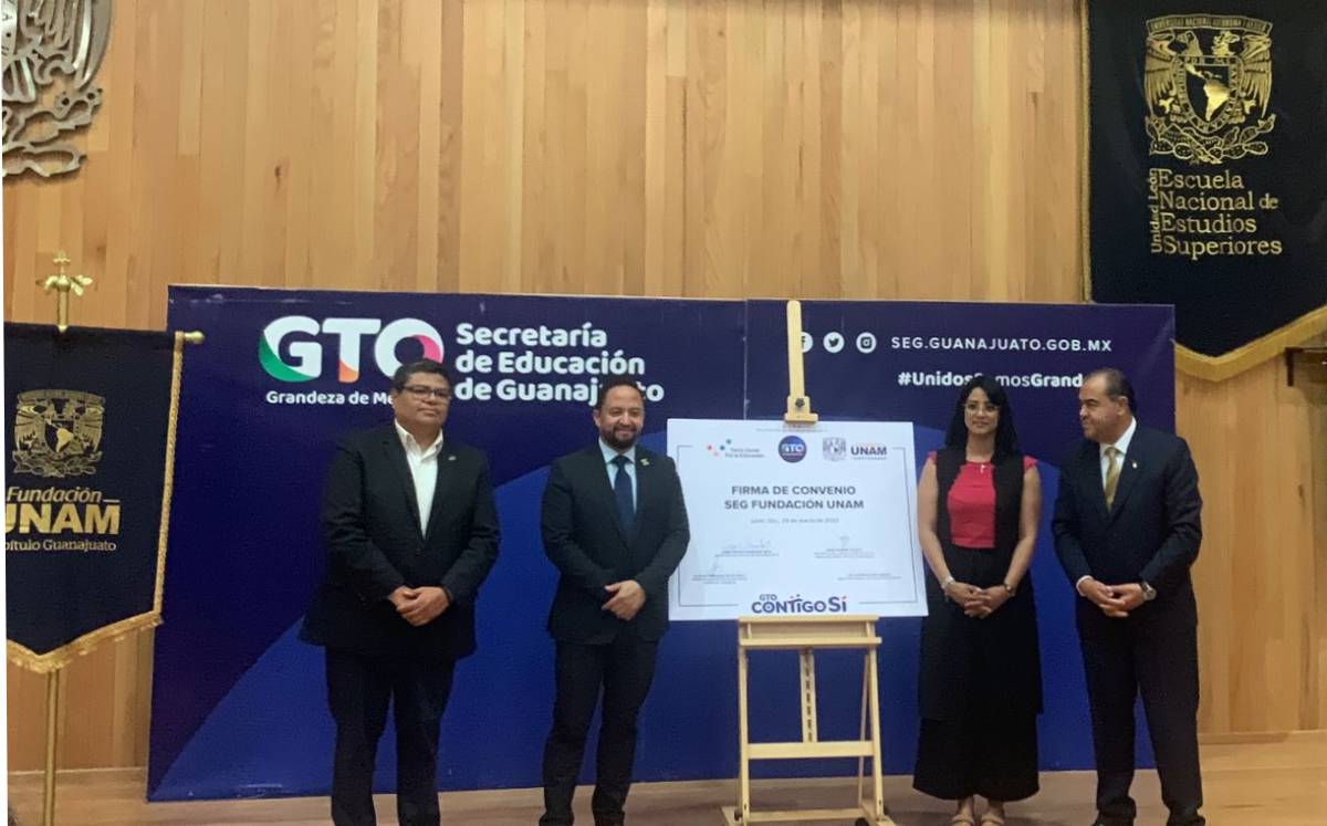 Firma de convenio Fundación UNAM y SEG | Francisco Cruz