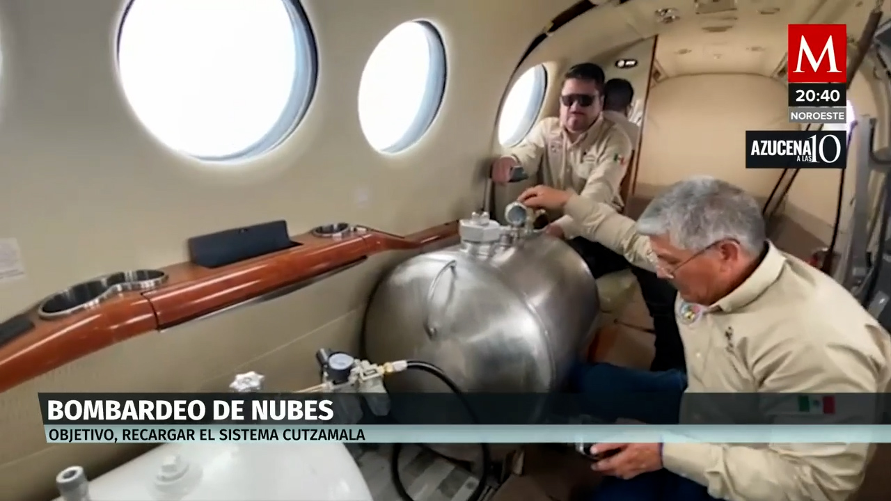Fuerza Aérea Mexicana inicia bombardeo de nubes para recargar con lluvia el sistema Cutzamala