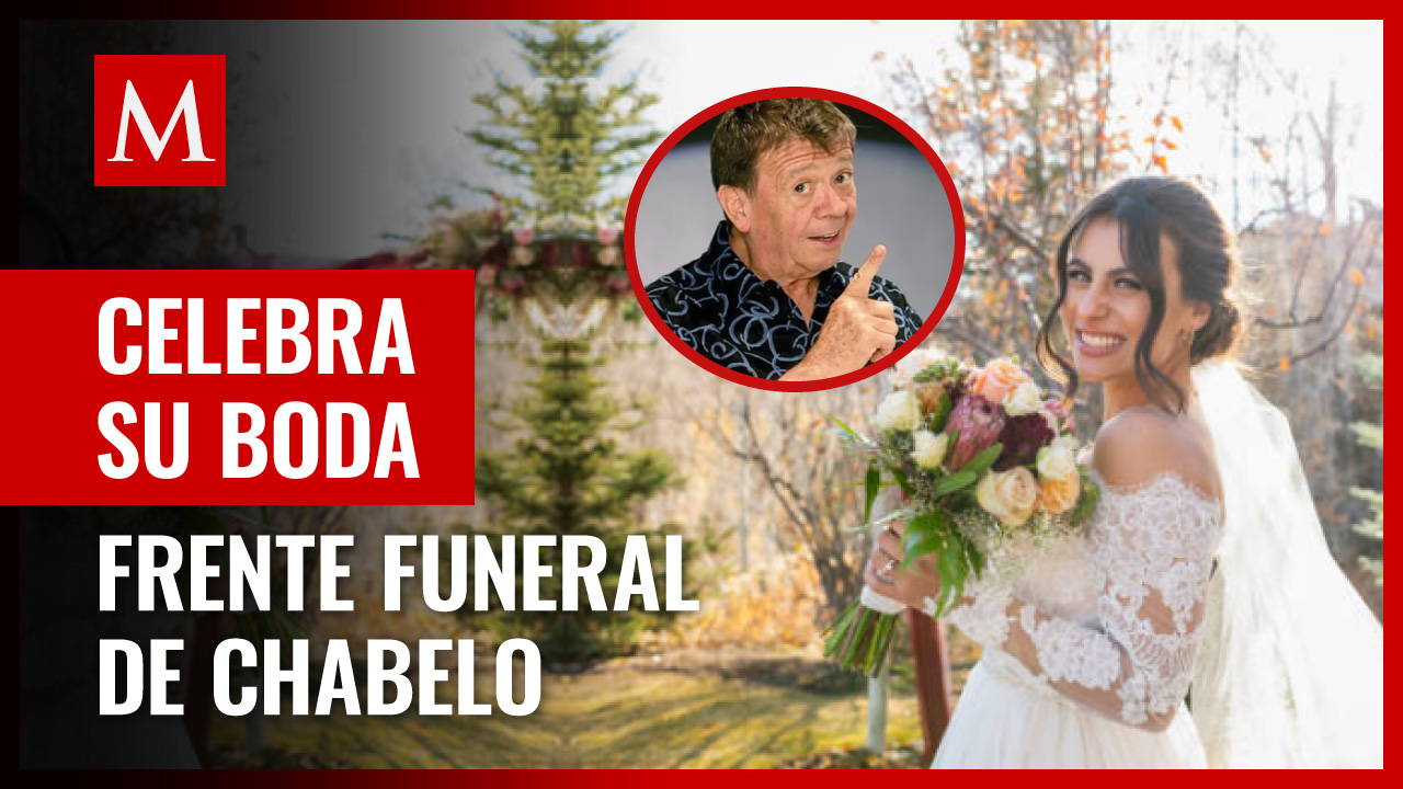 Mujer celebra su boda frente al funeral de Chabelo y se hace viral en TikTok: "ni modo de cancelar"