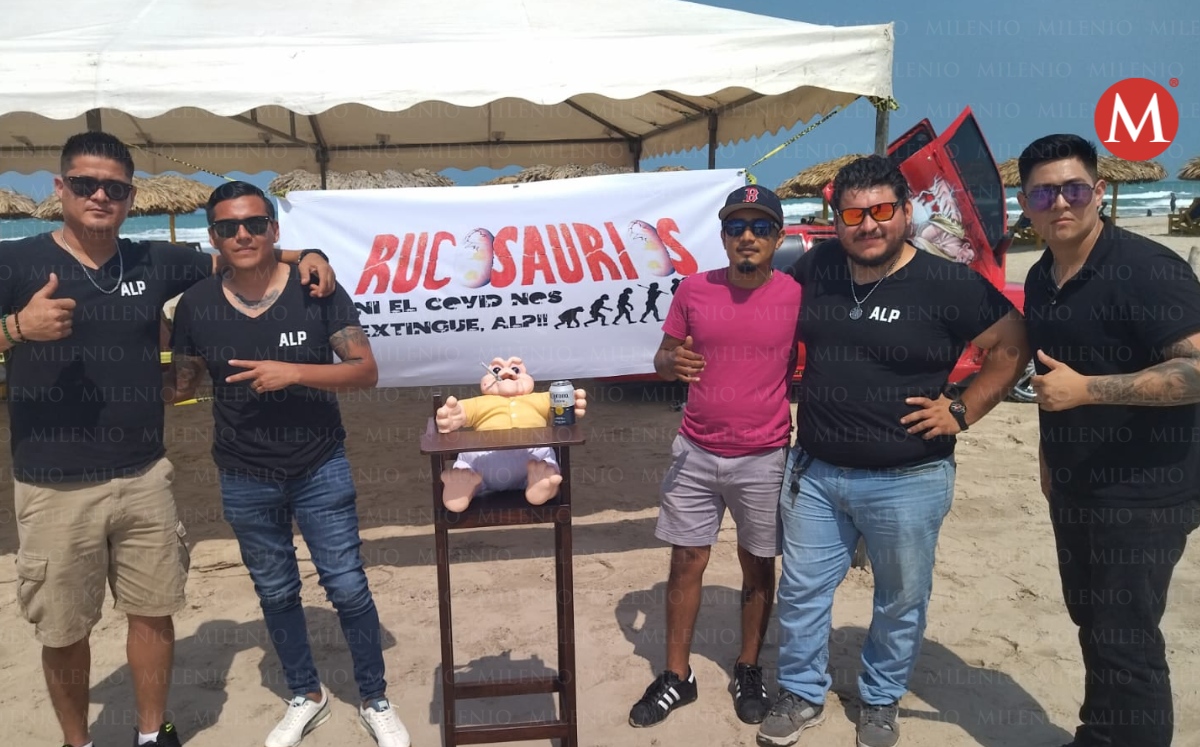 Playazo 2023: llegan los rucosaurios a playa Miramar. (Pablo Reyes)