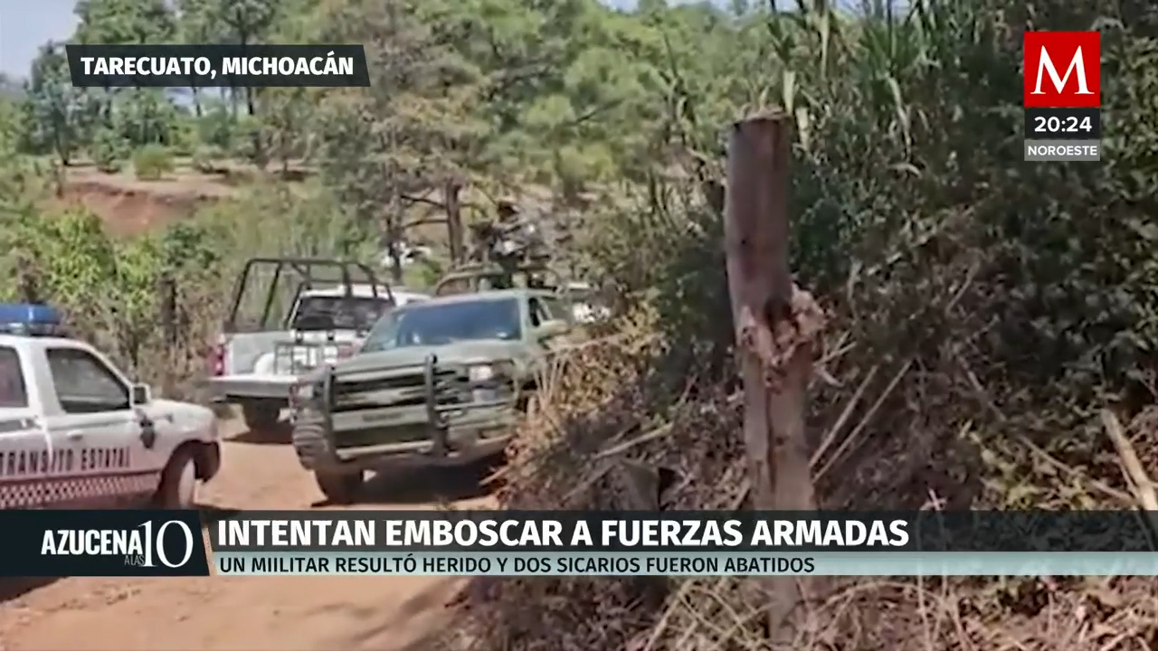 Un ataque armado deja a un militar herido y dos sicarios abatidos en Michoacán