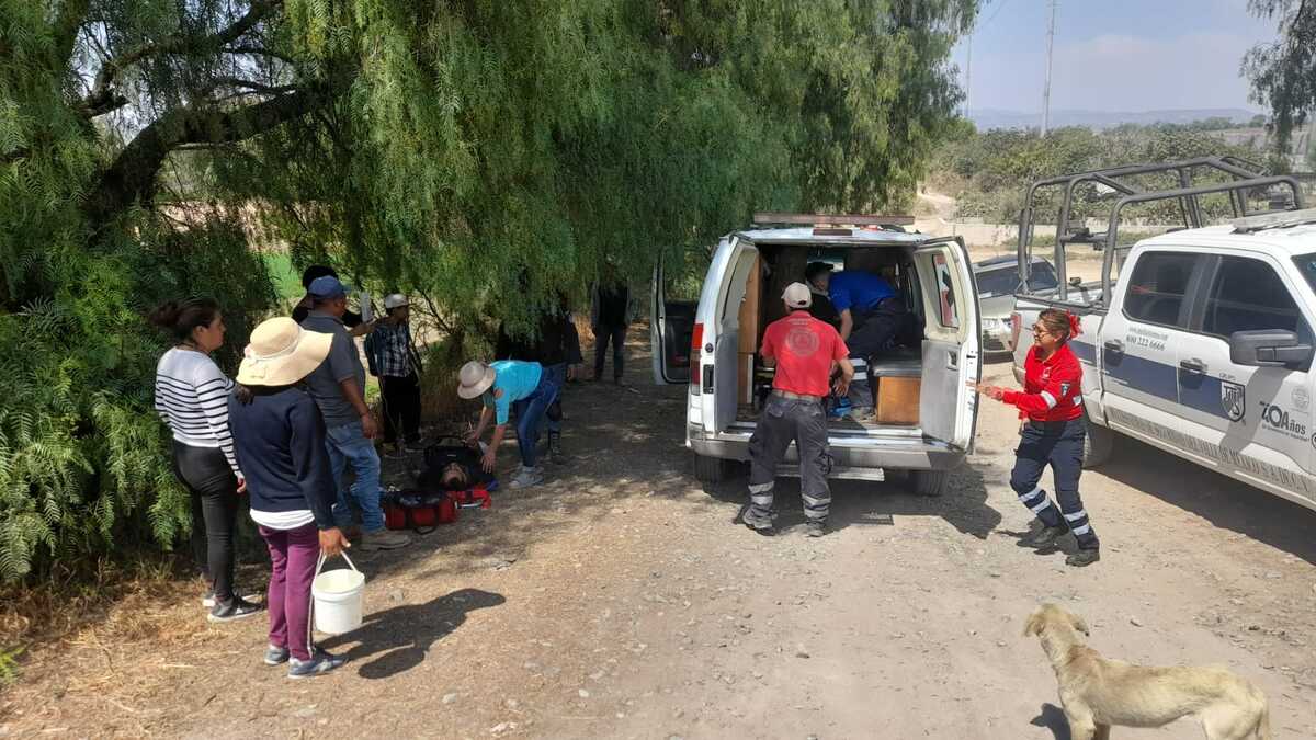 Migrante resultó lesionado de gravedad.