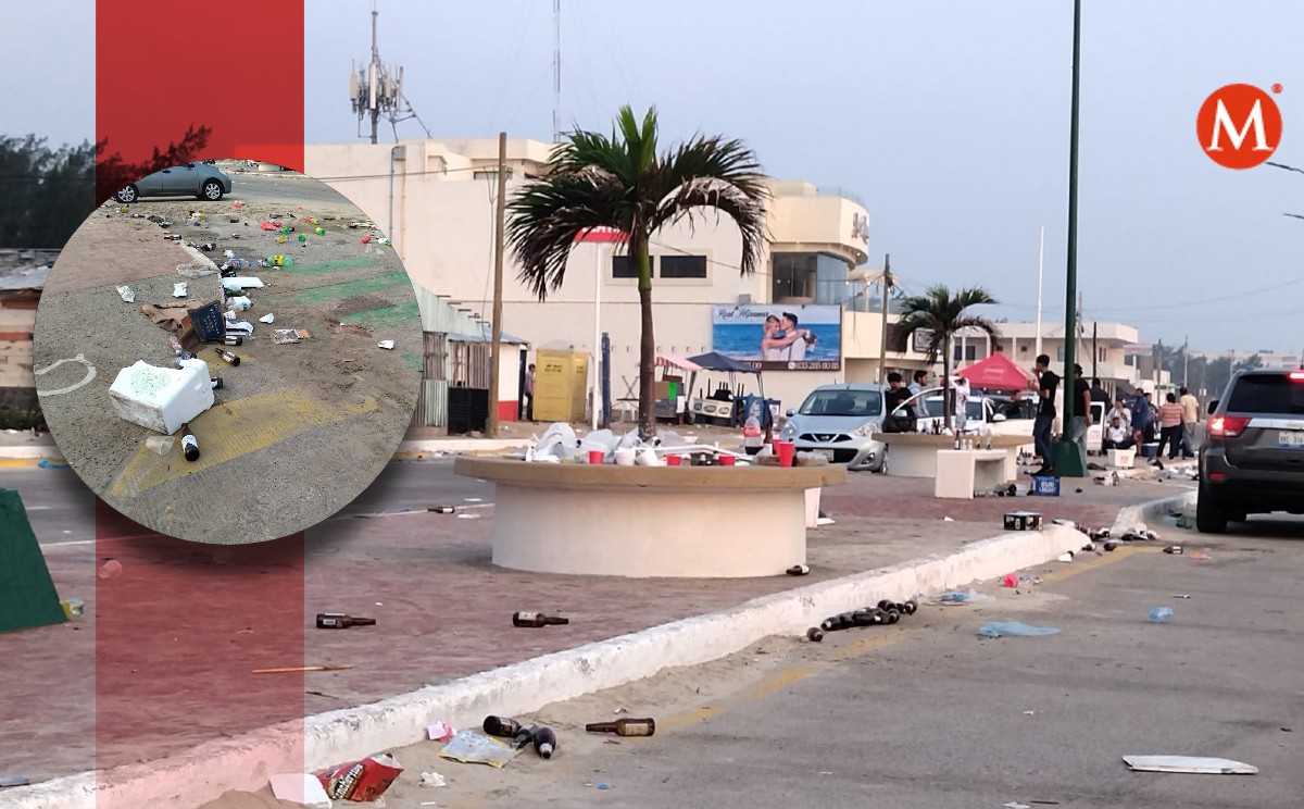 Tras 'playazo' 2023, Miramar amanece lleno de basura | Foto: Sergio Sánchez