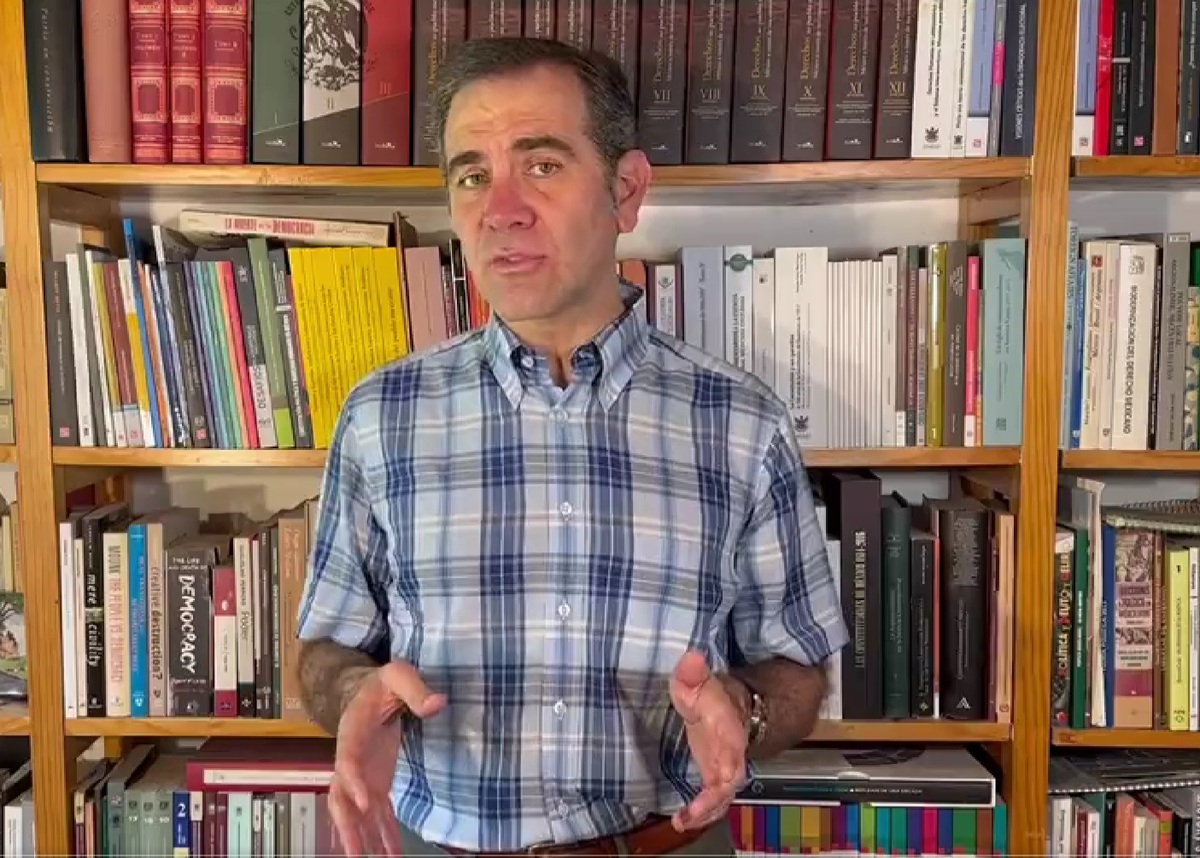 Lórenzo Córdova, consejero presidente del INE. (Captura de pantalla)