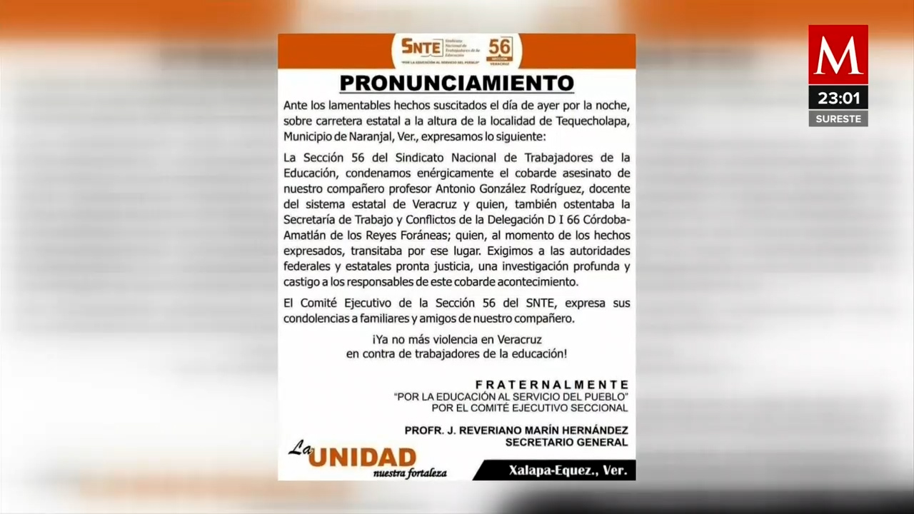 En Veracruz, acusan a policías ministeriales de matar a maestro y estudiante de pedagogía