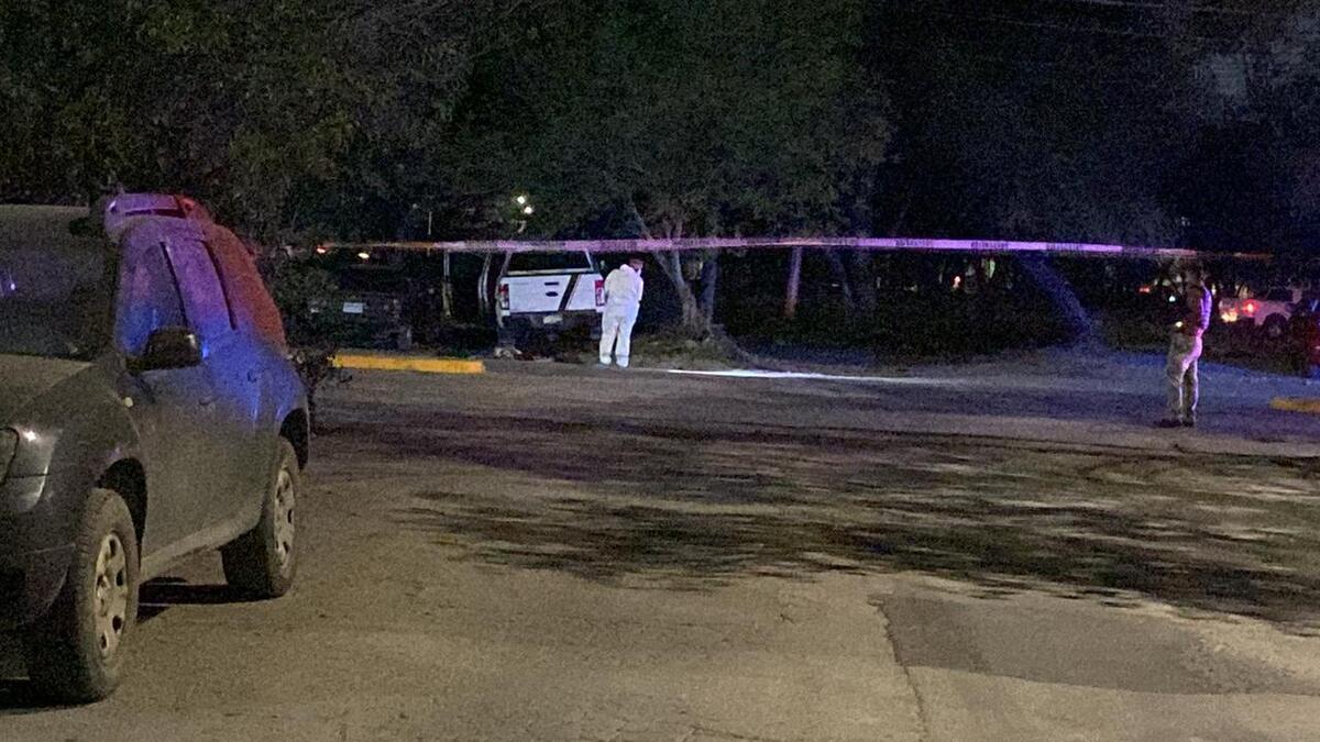 El asesinato sucedió atrás de la Prepa 1, en Apodaca. Foto: Miranda Arias