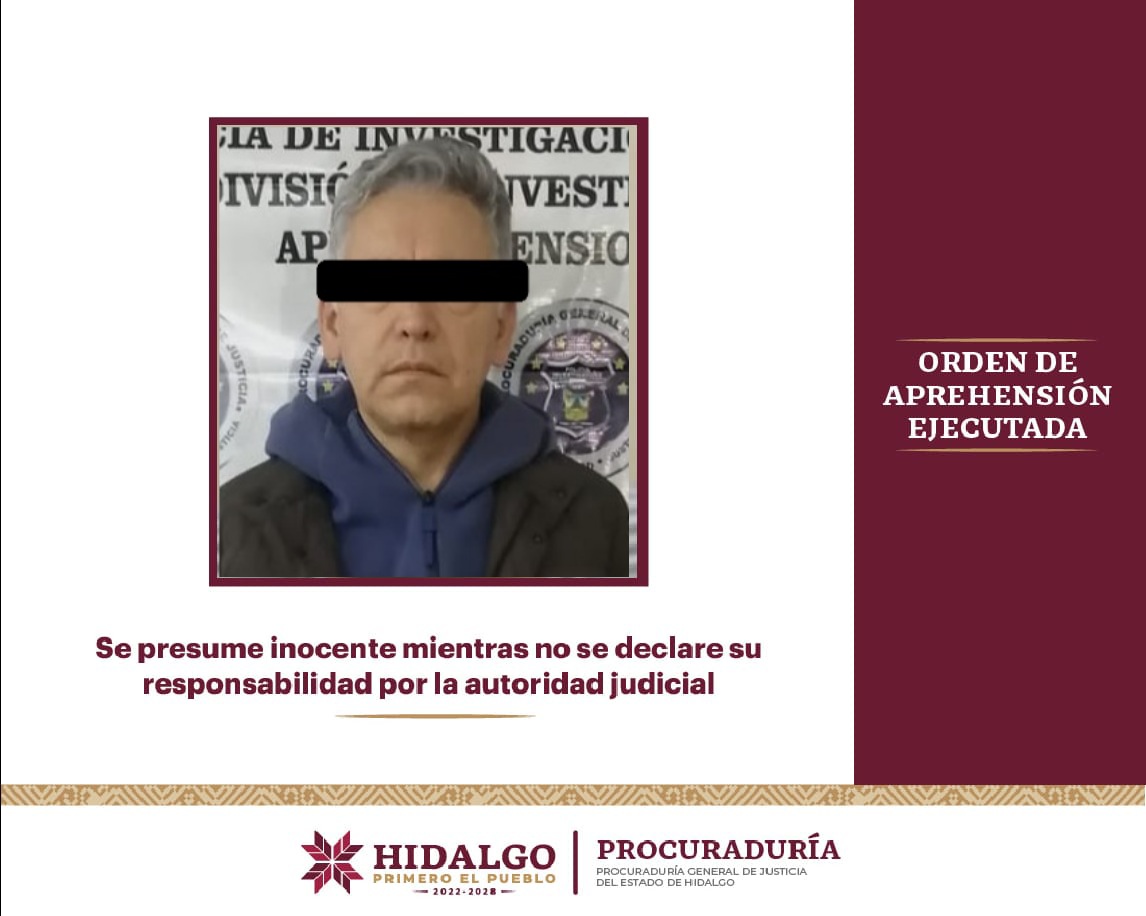 aprehendido por la Procuraduría General de Justicia del estado