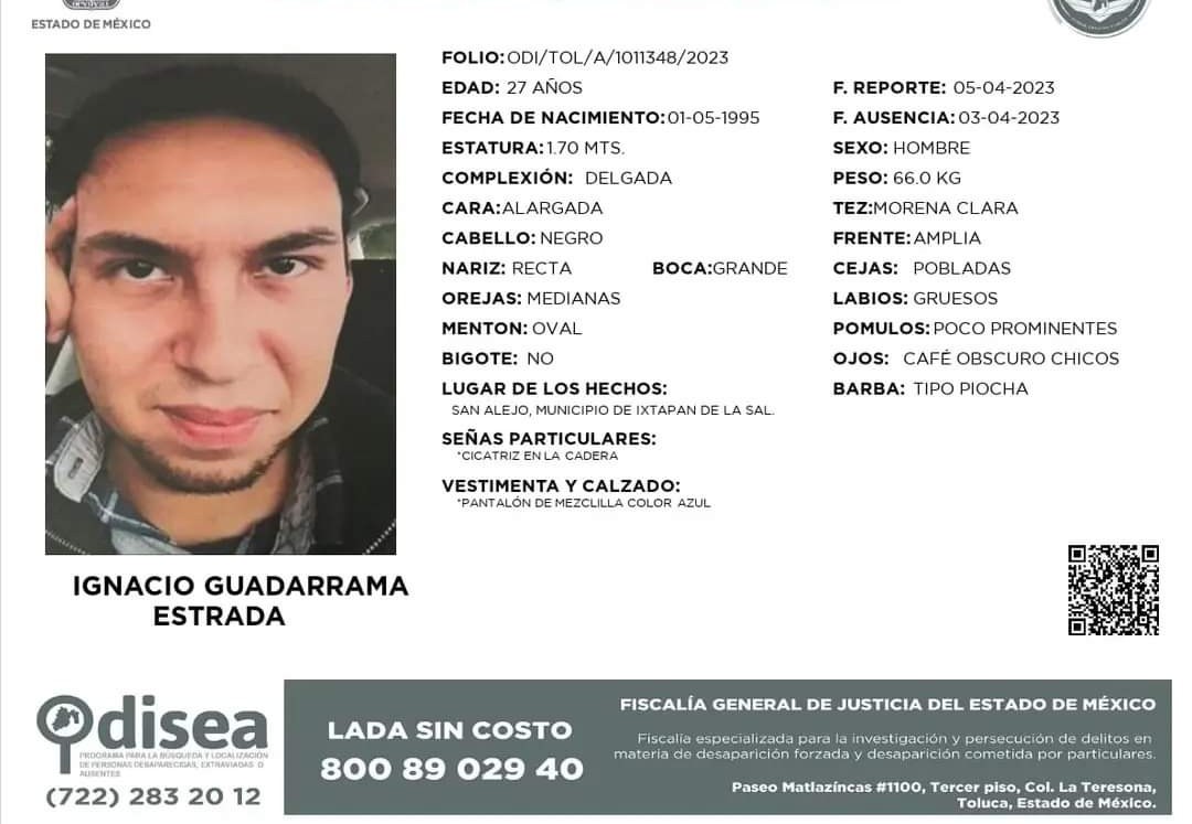Buscan a un abogado desaparecido en Ixtapan de la Sal. Especial