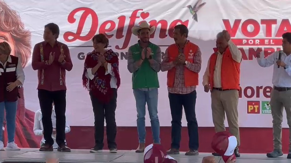 Delfina Gómez invita a inconformes a sumarse a Morena. Mario C. Rodríguez