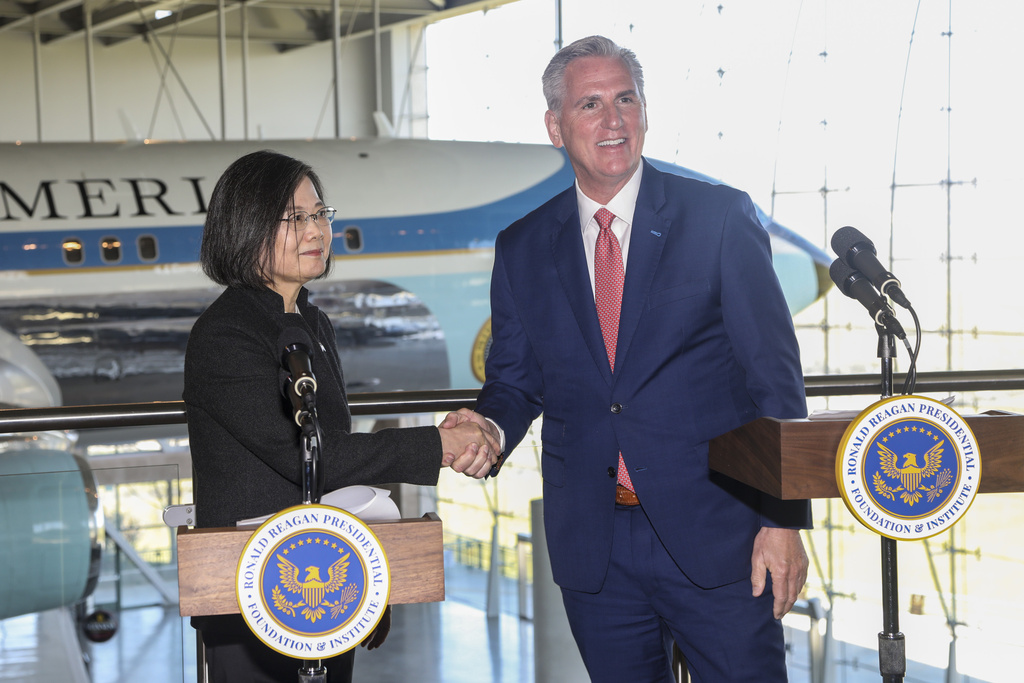 Kevin McCarthy, Tsai Ing-wen | AP