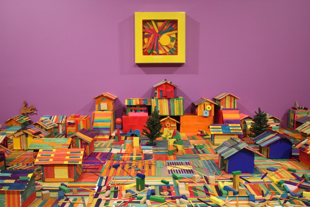 Obra de la muestra Los colores del sol, de Paco de la Peña  (Enrique Vázquez)