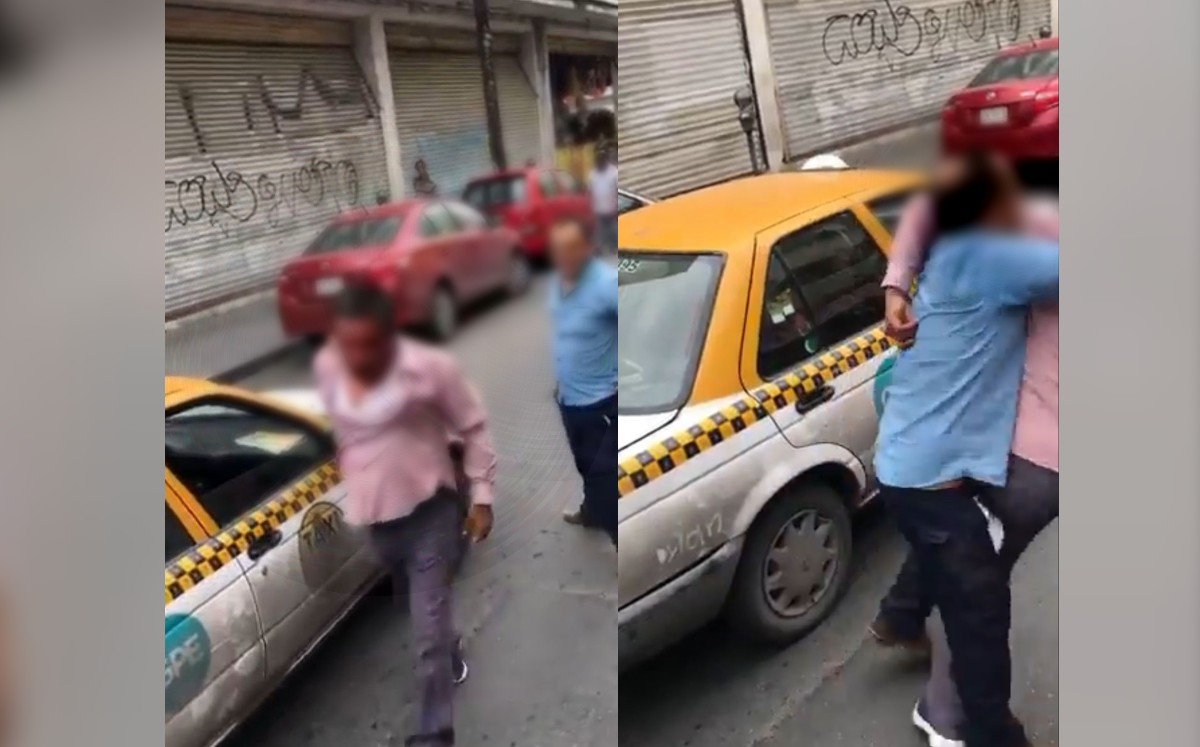 Ambos sujetos bajaron de sus vehículos y comenzaron a golpearse en medio de la calle | Especial