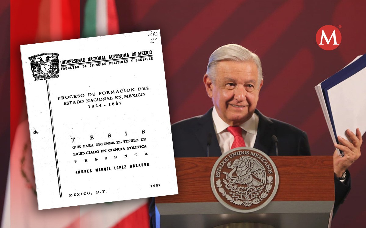 ¿De qué trata la tesis de AMLO? Aquí puedes consultarla. | Diseño: Óscar Ávila