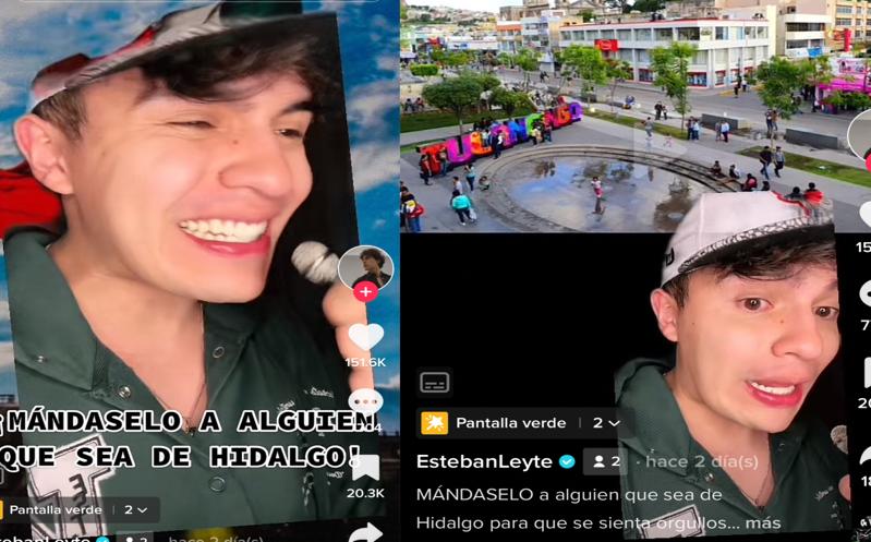Tiktoker Esteban Leyte. (Captura)