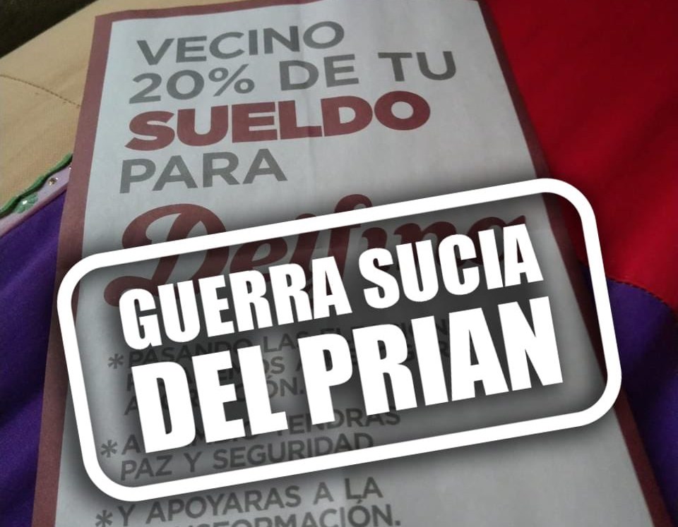 Morena denuncia publicidad falsa en contra de Delfina Gómez. Especial