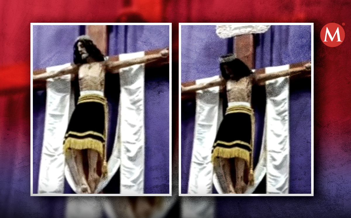 Cristo mueve la cabeza en misa en Puebla | Especial