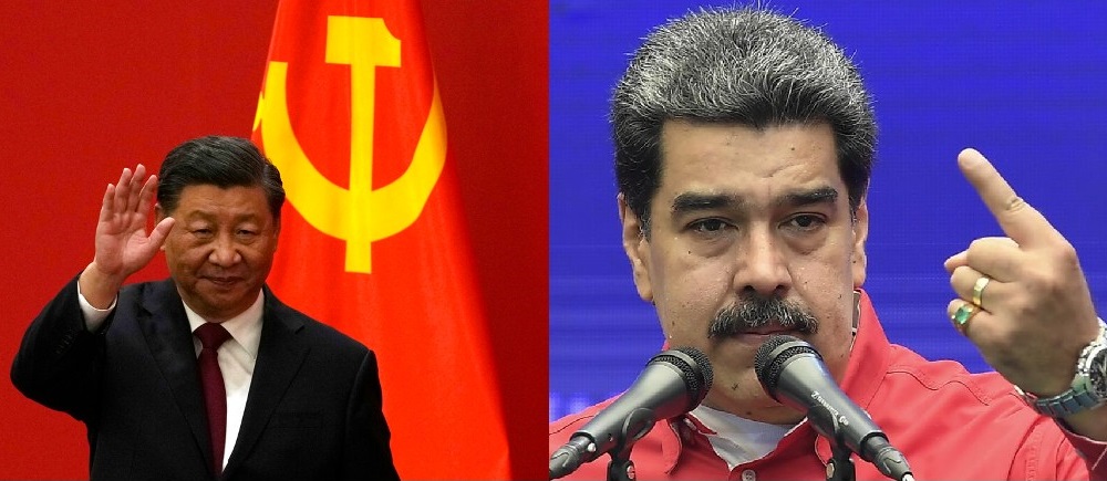 Xi Jinping, presidente de China y Presidente de Venezuela, Nicolás Maduro (AP).