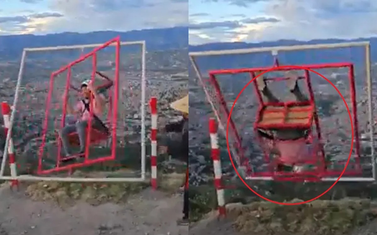 Turista cae de juego extremo a un barranco en Perú | Especial
