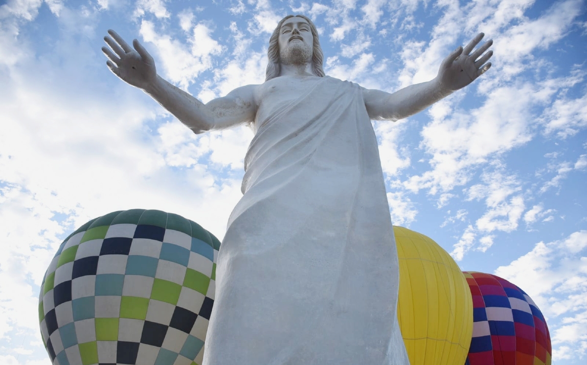 El Cristo de la Paz en Zacatecas mide 33 metros de alto. | Gil Martínez