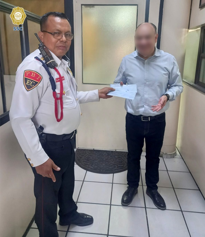Entrega de cheque perdido. (Especial)