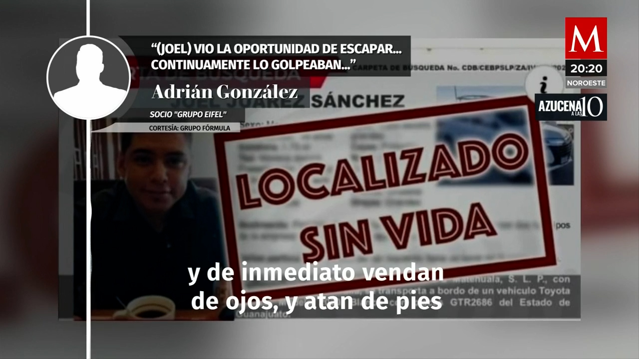 Encuentran muerto a chofer que llevaba a migrantes desaparecidos en San Luis Potosí