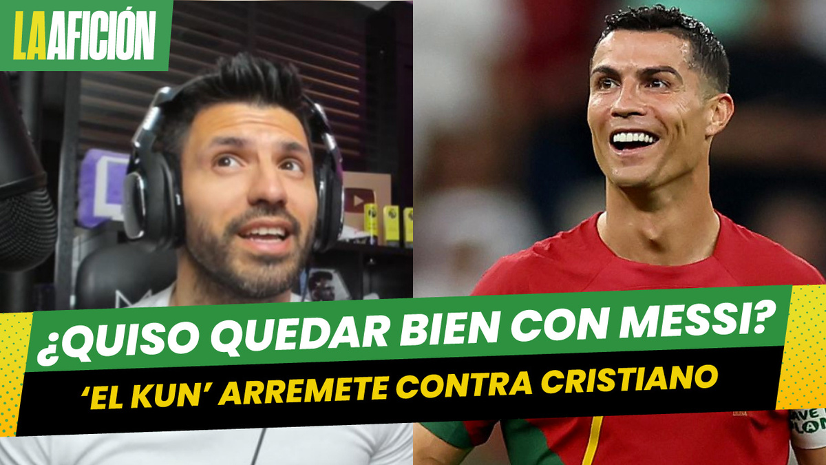 El 'Kun' Agüero arremete contra Cristiano Ronaldo; 'anota por pura suerte'